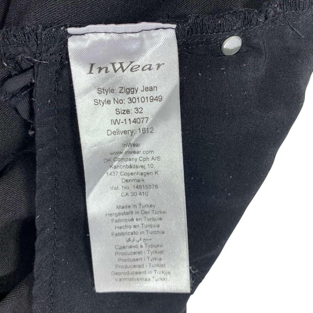 INWEAR 5 pocket black jeans size 32 - Picture 12 of 13